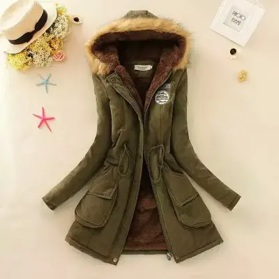 Parkas Acolchadas de Algodón para Mujer